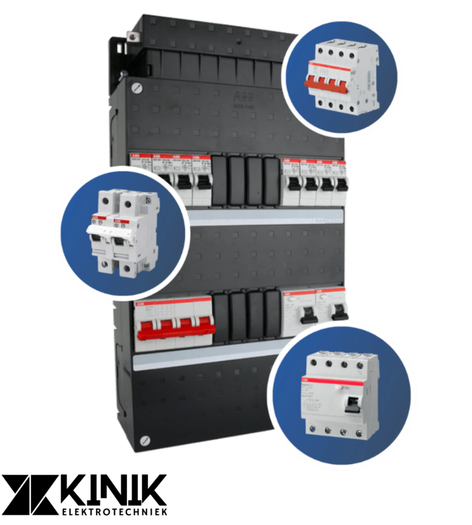 Oude stoppenkast vervangen door moderne ABB groepenkast met aardlekautomaten